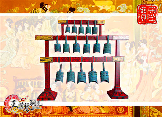 16件套系編鐘、編磬、特鐘、特磬，堂廟祭典用品