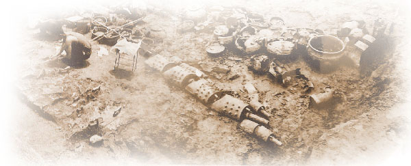 編鐘出土現(xiàn)場